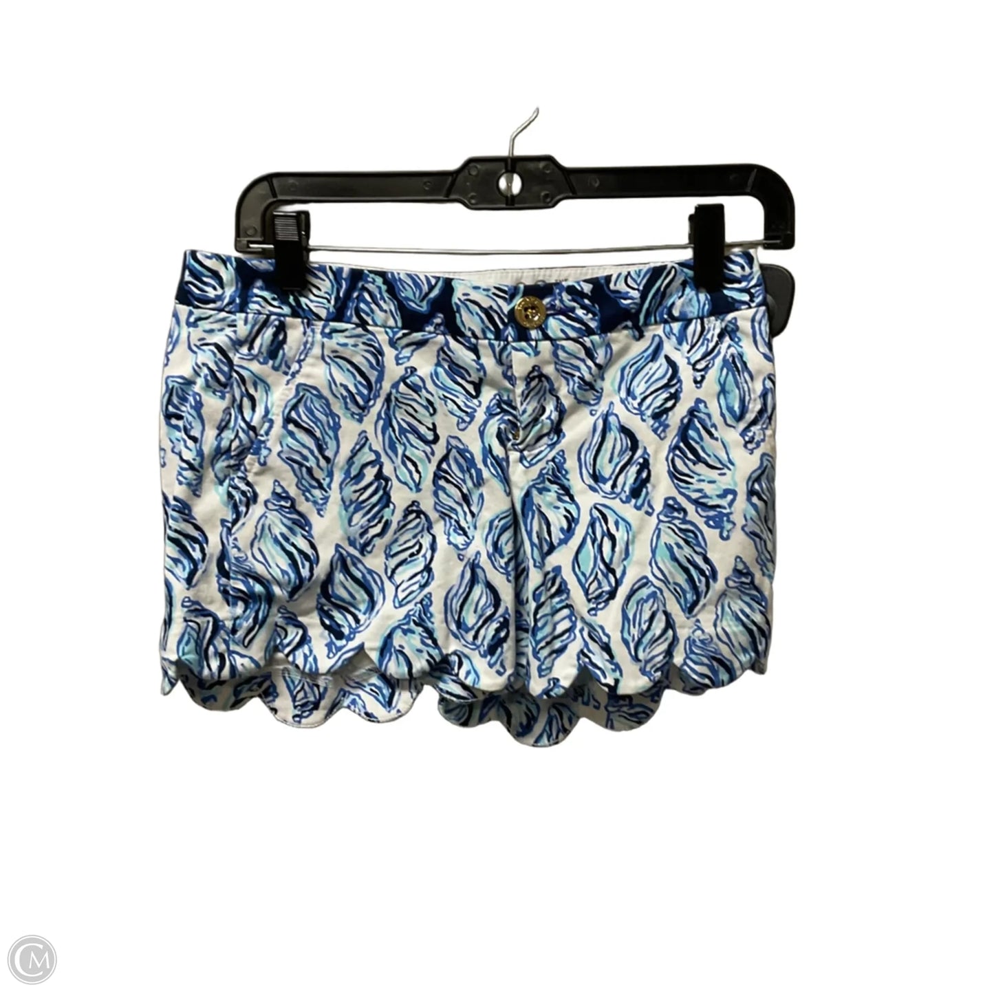 Shorts Designer By Lilly Pulitzer In Blue & White, Size: Xxs
