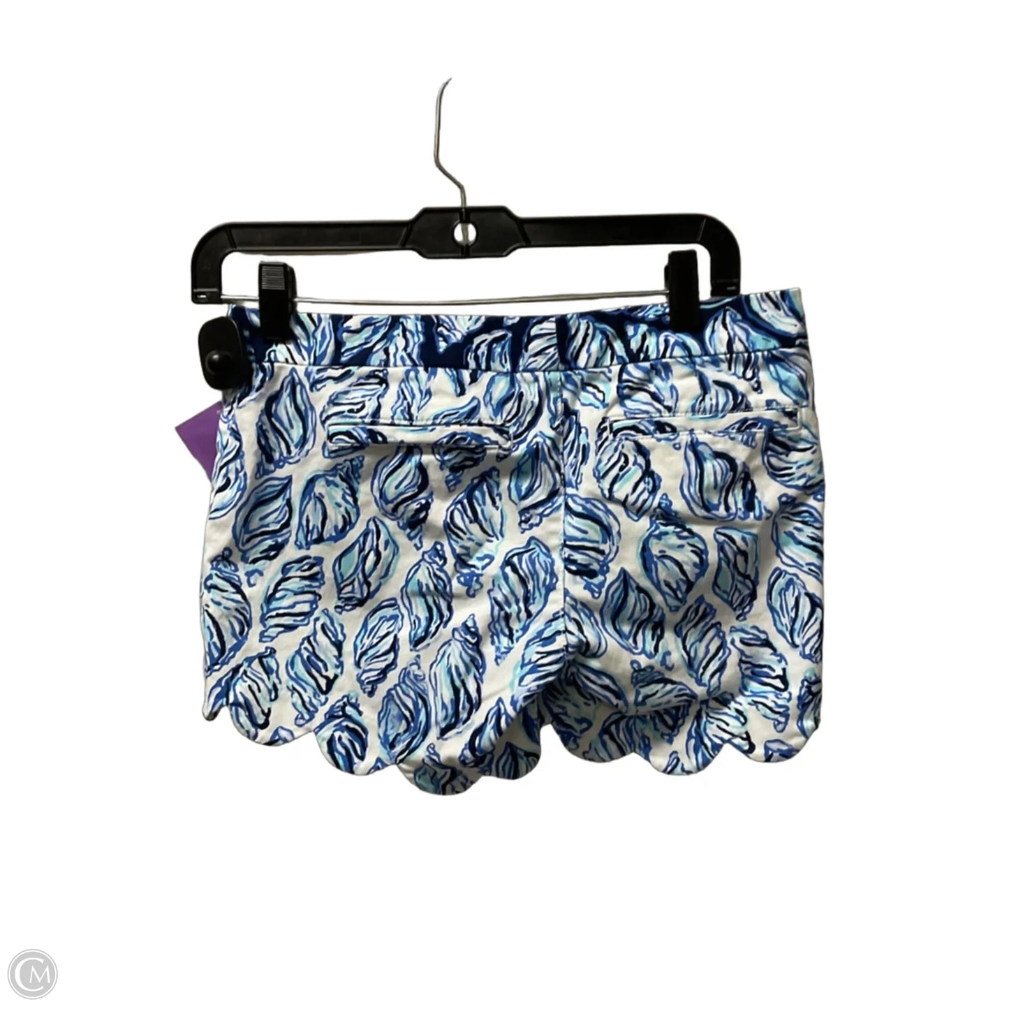 Shorts Designer By Lilly Pulitzer In Blue & White, Size: Xxs