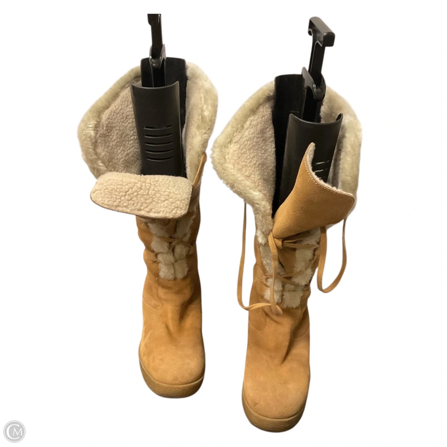 Boots Designer By Michael Kors In Brown, Size: 9