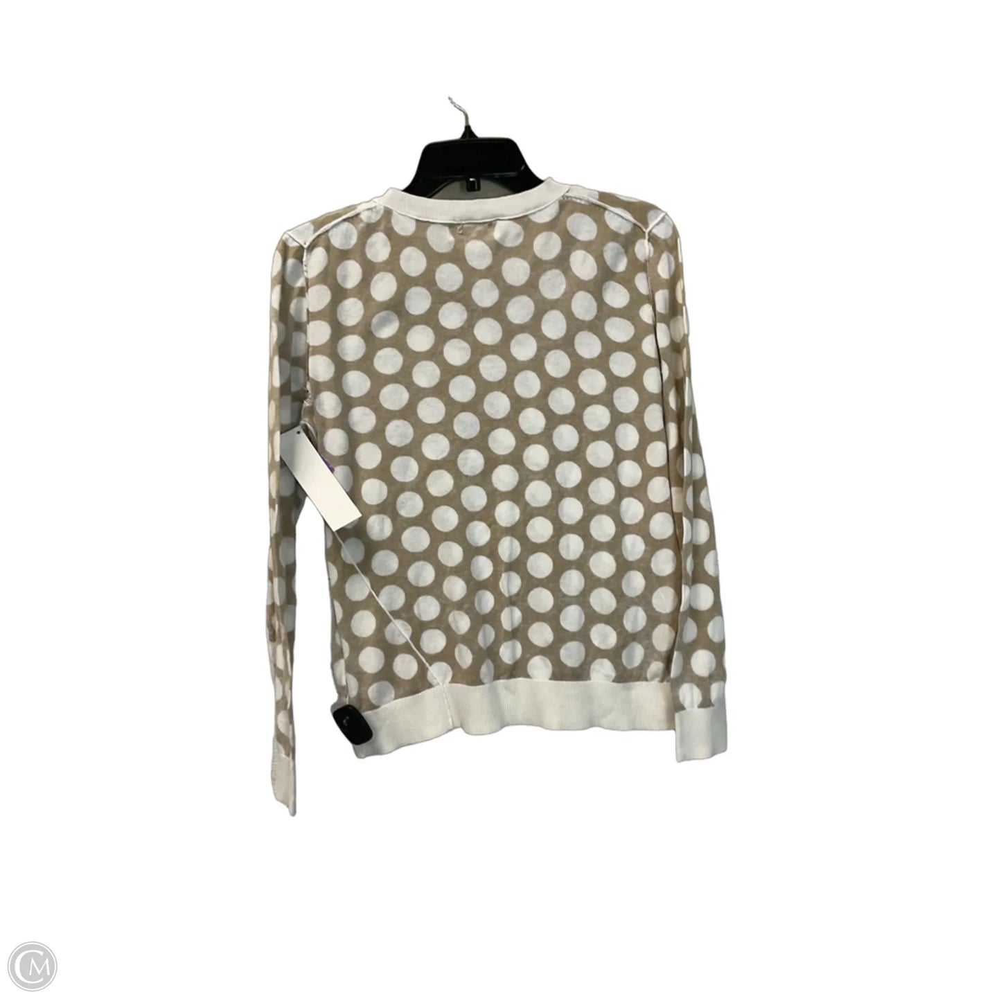 Top Long Sleeve Basic By Michael By Michael Kors In Polkadot Pattern, Size: M