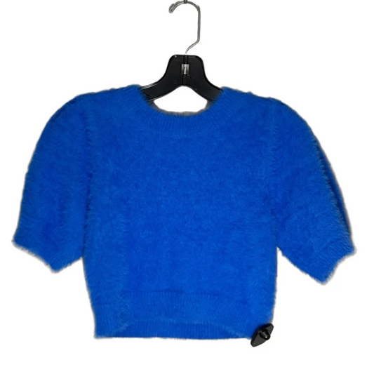 Top Short Sleeve By Day + Moon In Blue, Size: S