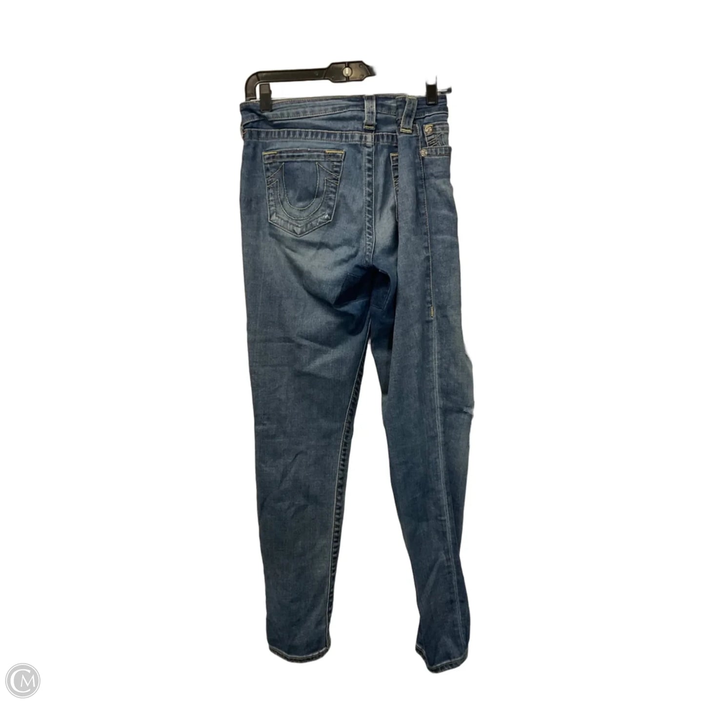 Jeans Skinny By True Religion In Blue Denim, Size: 10