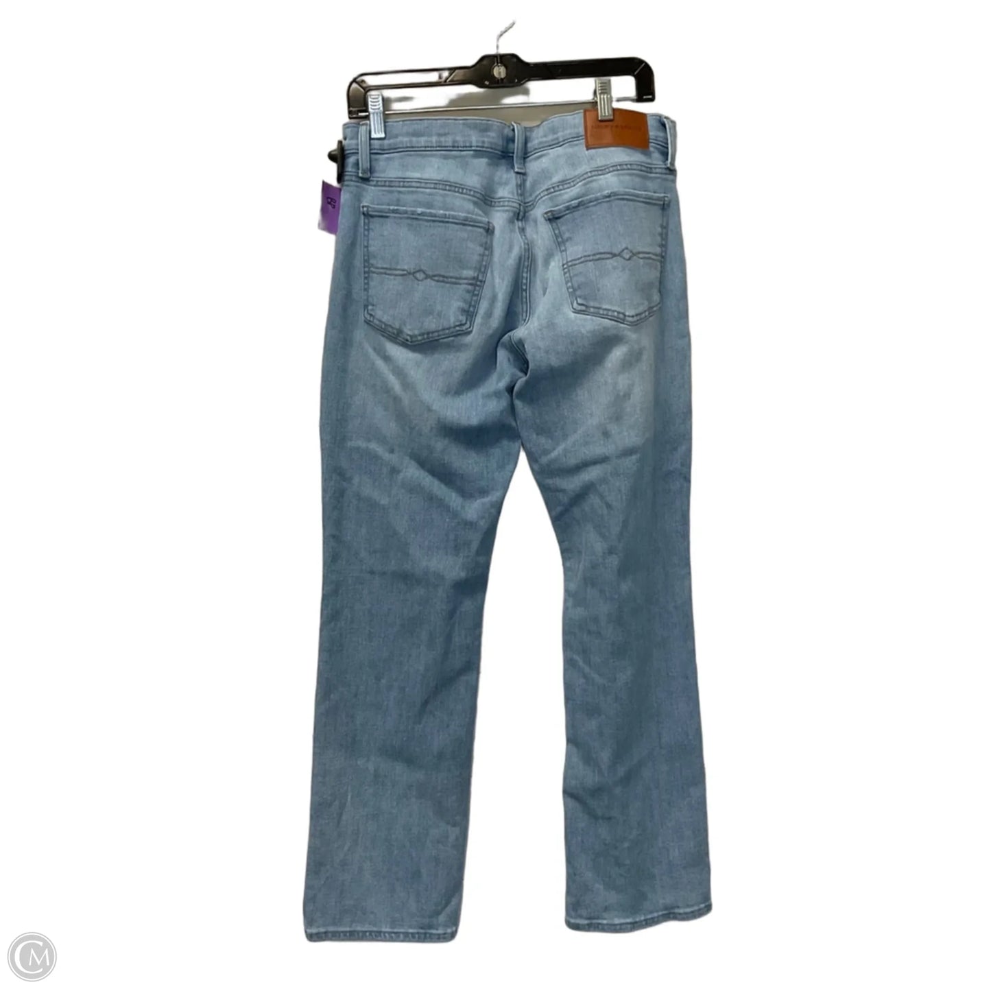 Jeans Straight By Lucky Brand In Blue Denim, Size: 12