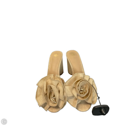Sandals Heels Block By Antonio Melani In Tan, Size: 8.5