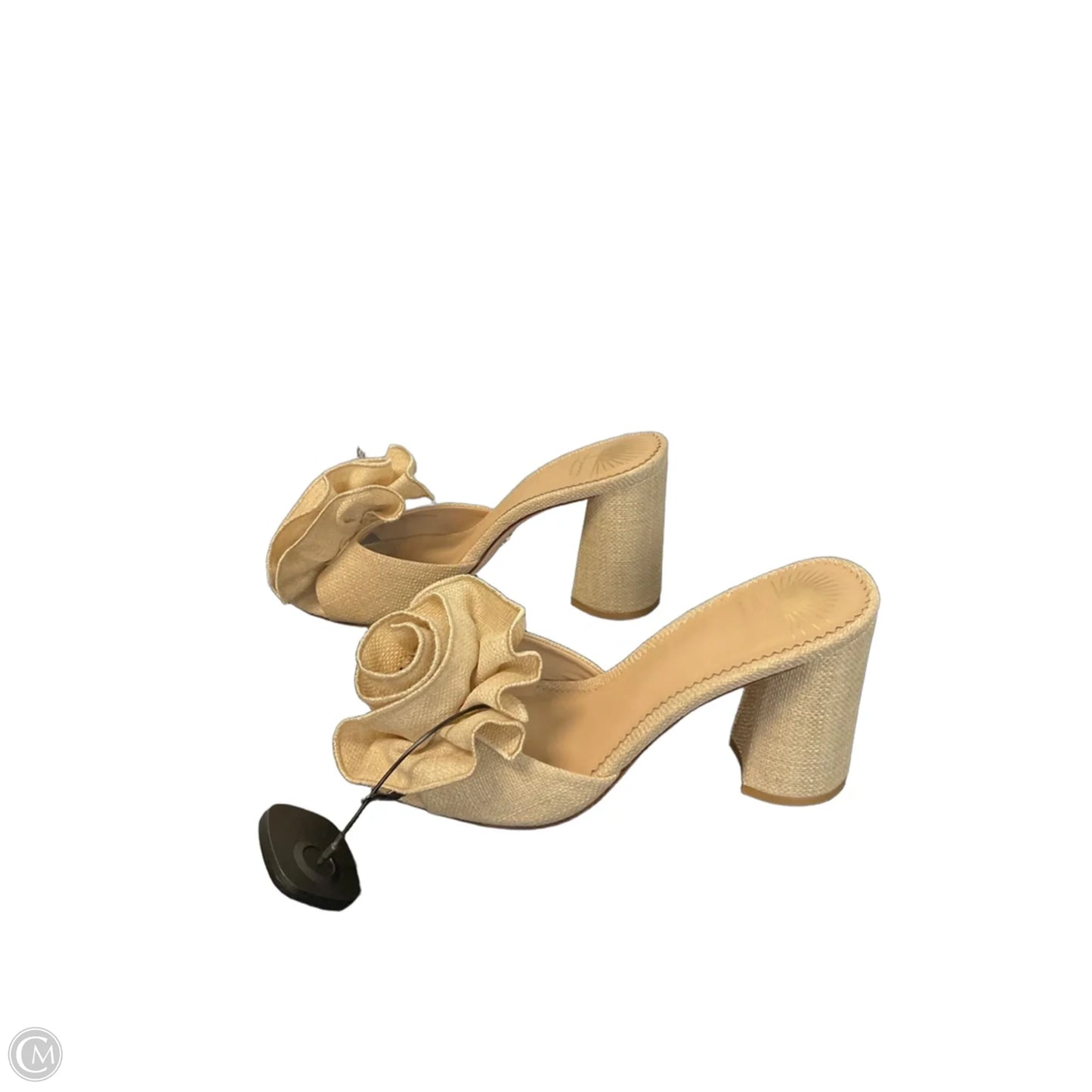 Sandals Heels Block By Antonio Melani In Tan, Size: 8.5