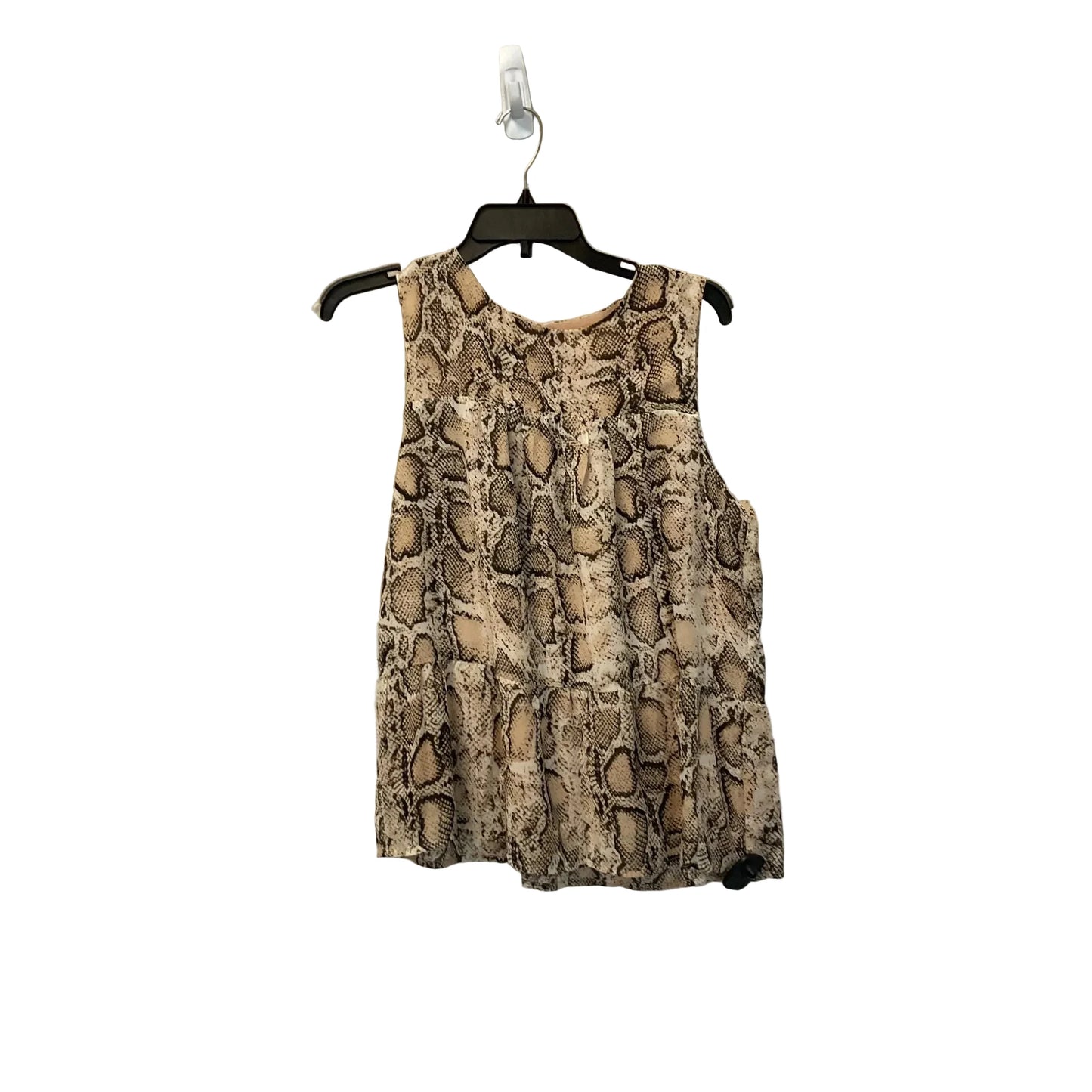 Top Sleeveless By Clothes Mentor In Animal Print, Size: L