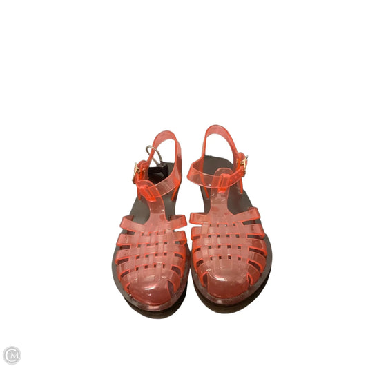 Sandals Flats By Clothes Mentor In Pink, Size: 7.5