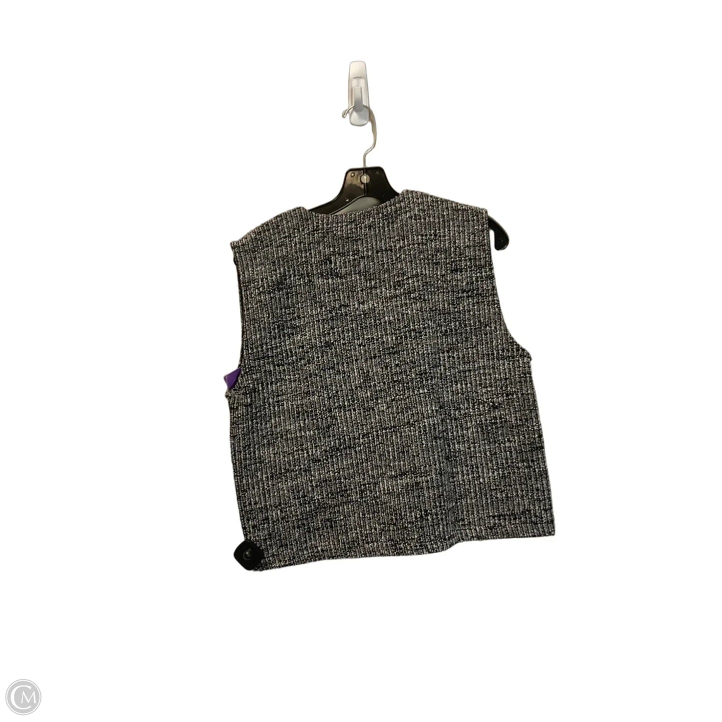 Top Sleeveless By Zara In Black & White, Size: M