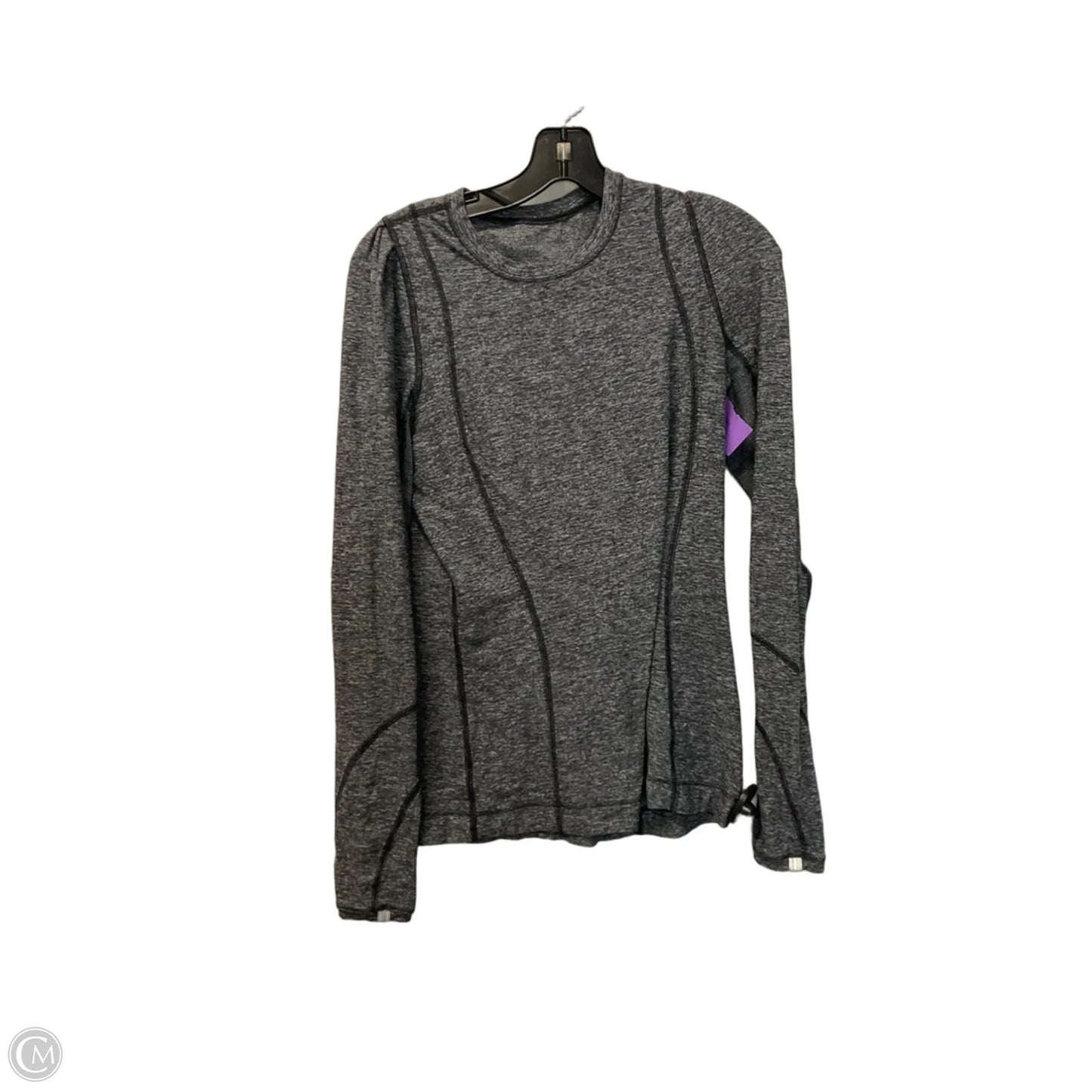 Athletic Top Long Sleeve Crewneck By Lululemon In Grey, Size: 6