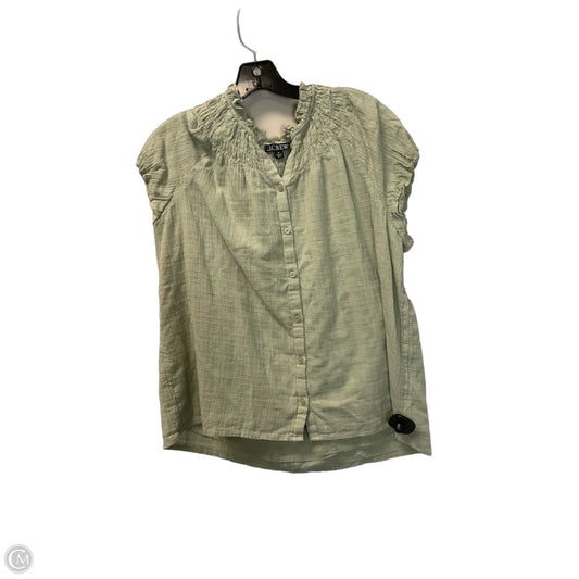 Top Short Sleeve By J. Crew In Green, Size: Xl