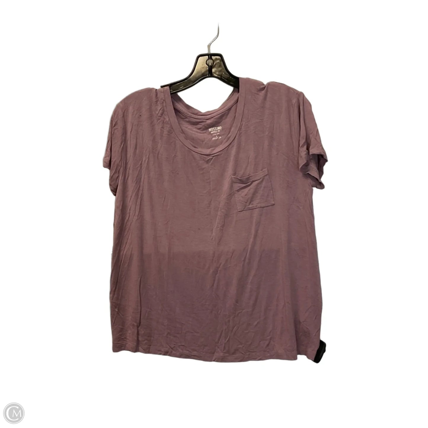 Top Short Sleeve Basic By Mossimo In Purple, Size: S