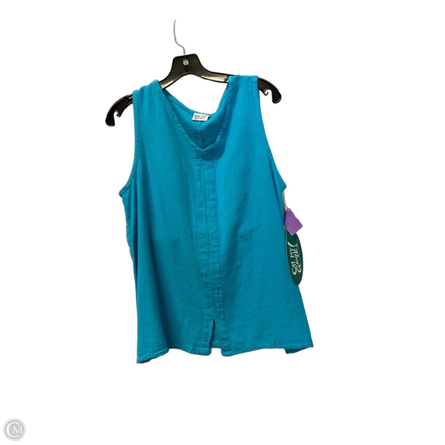 Top Sleeveless Basic By Oh My Gauze In Blue, Size: L