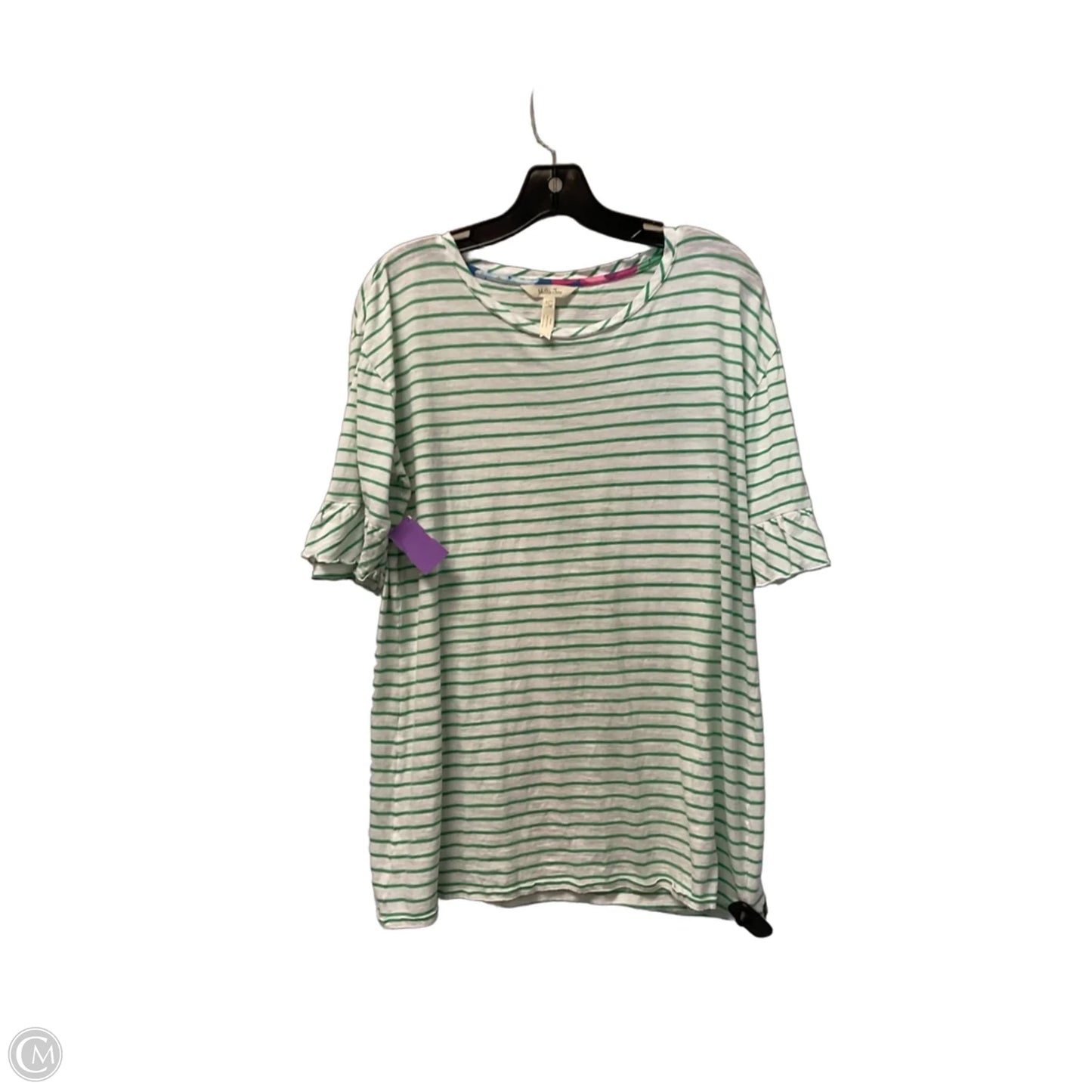 Top Short Sleeve By Matilda Jane In Striped Pattern, Size: L