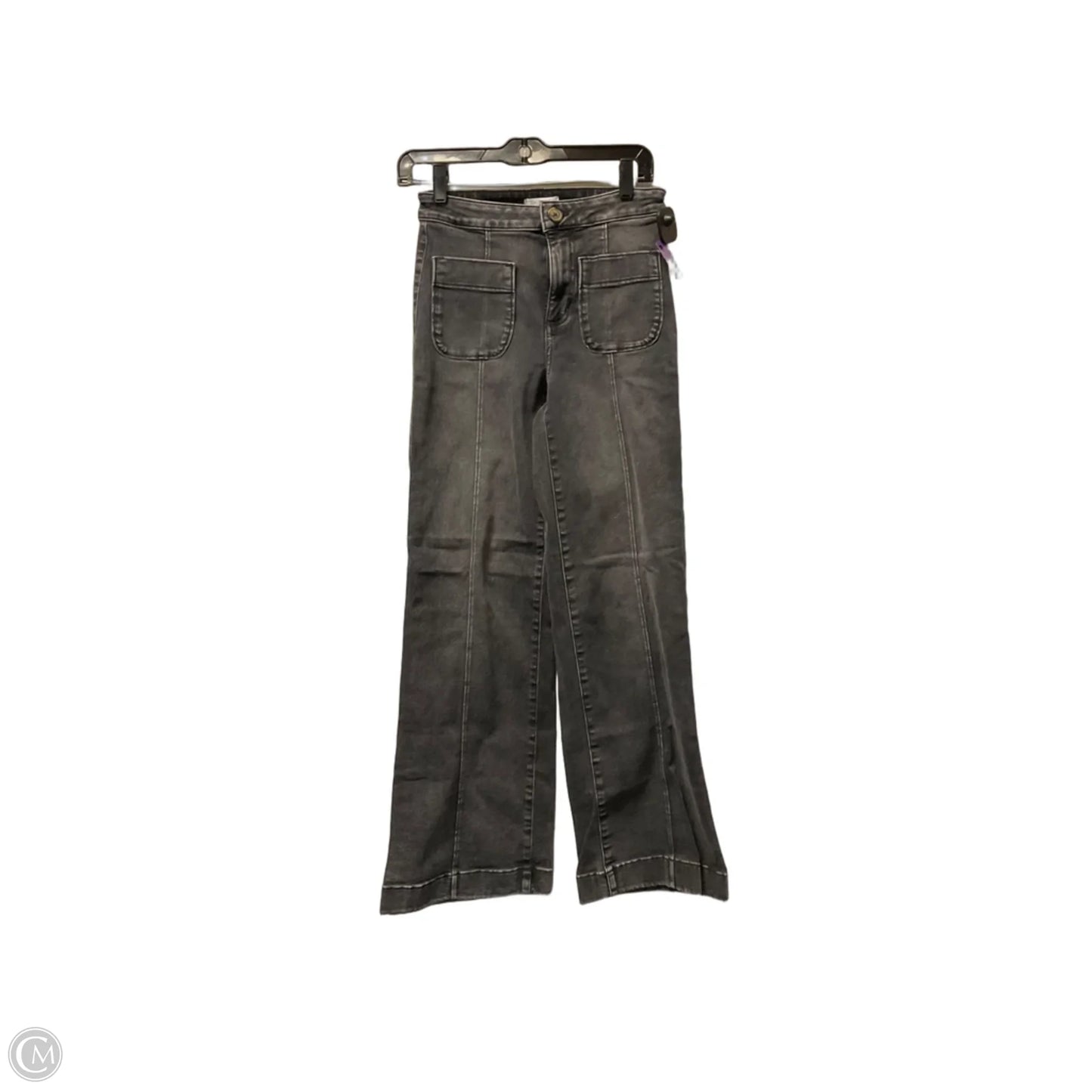 Jeans Wide Leg By Lc Lauren Conrad In Grey Denim, Size: 2