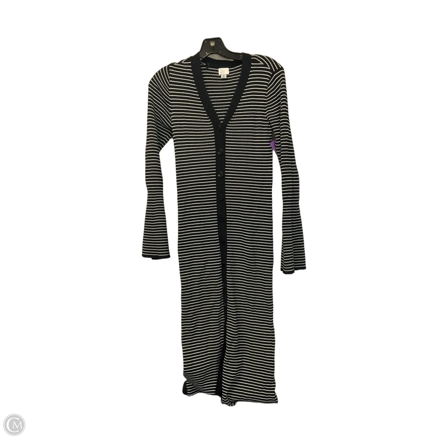 Dress Casual Maxi By A New Day In Black & White, Size: Xs