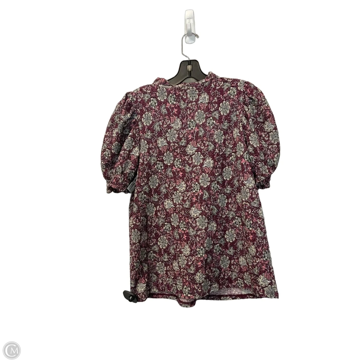 Top Short Sleeve By Loft In Purple, Size: S