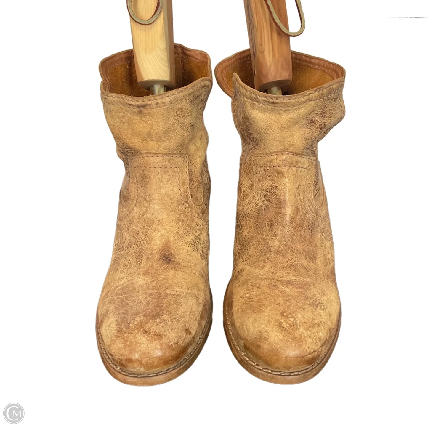 Boots Ankle Heels By Diba In Brown, Size: 6