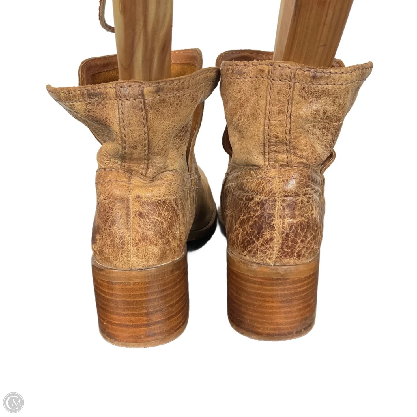 Boots Ankle Heels By Diba In Brown, Size: 6