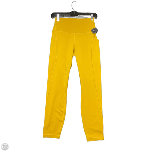 Athletic Leggings By Lululemon In Yellow, Size: 6