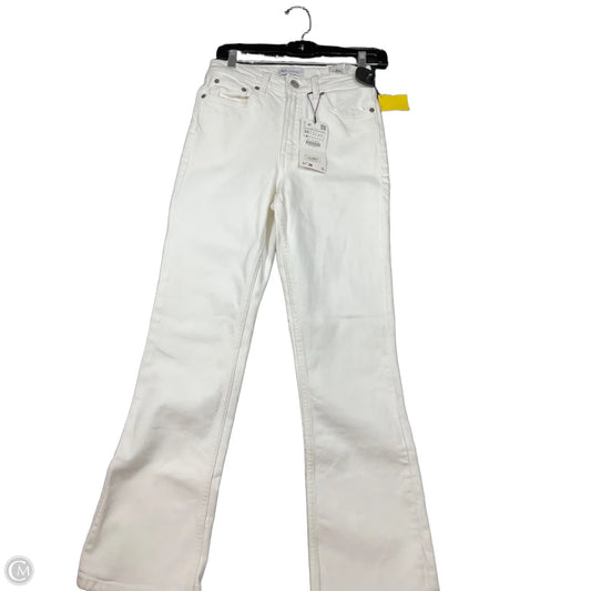 Jeans Straight By Zara In White Denim, Size: 2