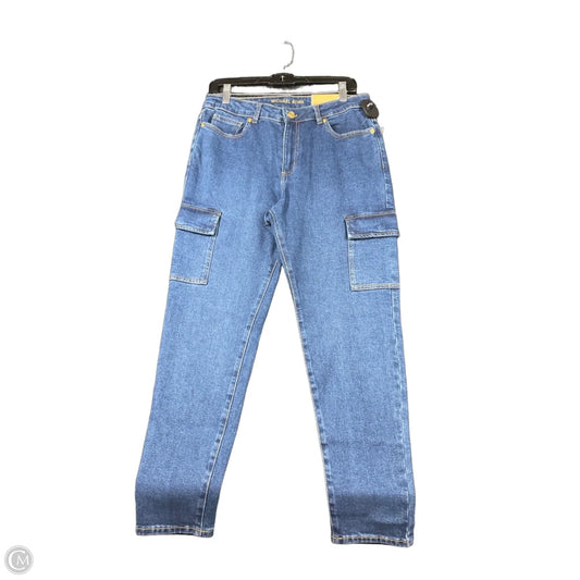Jeans Straight By Michael By Michael Kors In Blue Denim, Size: 10