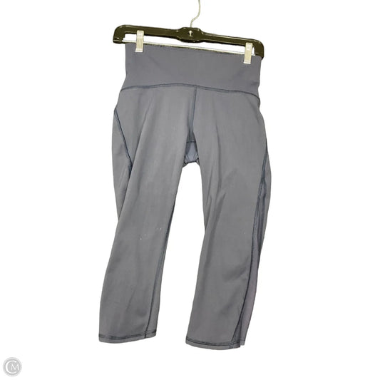 Athletic Capris By Lululemon In Navy, Size: 6