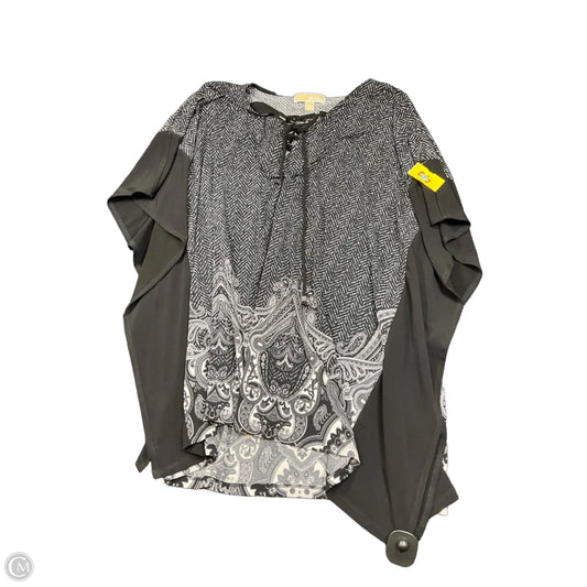 Top Short Sleeve By Michael By Michael Kors In Black, Size: 2x