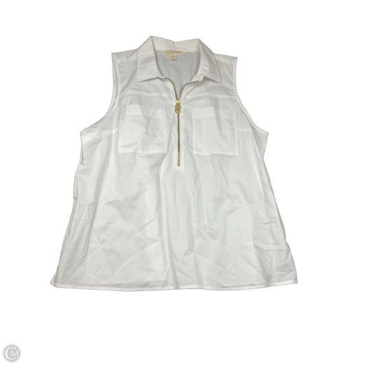 Top Sleeveless By Michael By Michael Kors In White, Size: Xl