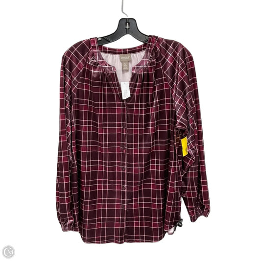 Top Long Sleeve By Chicos In Purple, Size: S (Chico’s size 0)