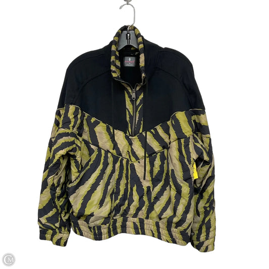 Jacket Shirt By Free People In Black & Green, Size: Xs