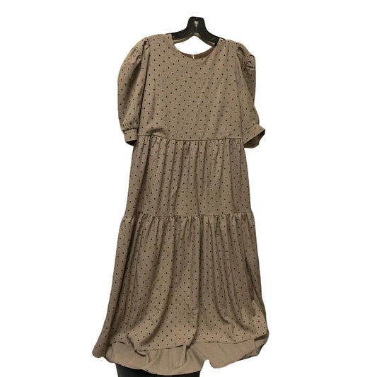 Dress Casual Maxi By En Saison In Black & Tan, Size: L