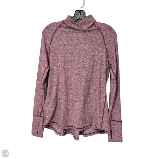 Athletic Top Long Sleeve Crewneck By Lululemon In Red, Size: M