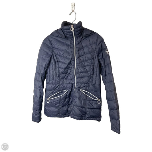 Jacket Puffer & Quilted By Michael By Michael Kors In Navy, Size: M