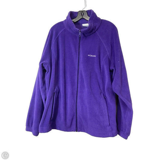 Jacket Fleece By Columbia In Purple, Size: 3x