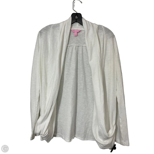 Cardigan Designer By Lilly Pulitzer In White, Size: S