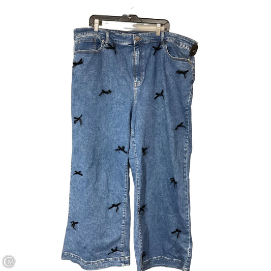 Jeans Wide Leg By Torrid In Blue Denim, Size: 24