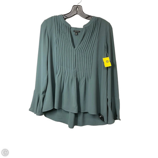 Top Long Sleeve By Ann Taylor In Green, Size: Xs