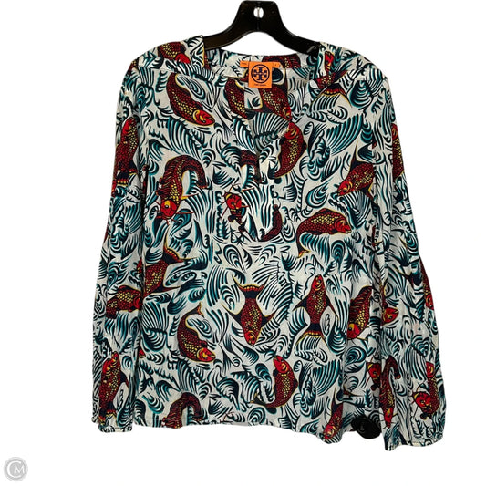 Top Long Sleeve Designer By Tory Burch In Multi-colored, Size: 2