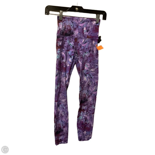Athletic Leggings Capris By Lululemon In Purple, Size: 0