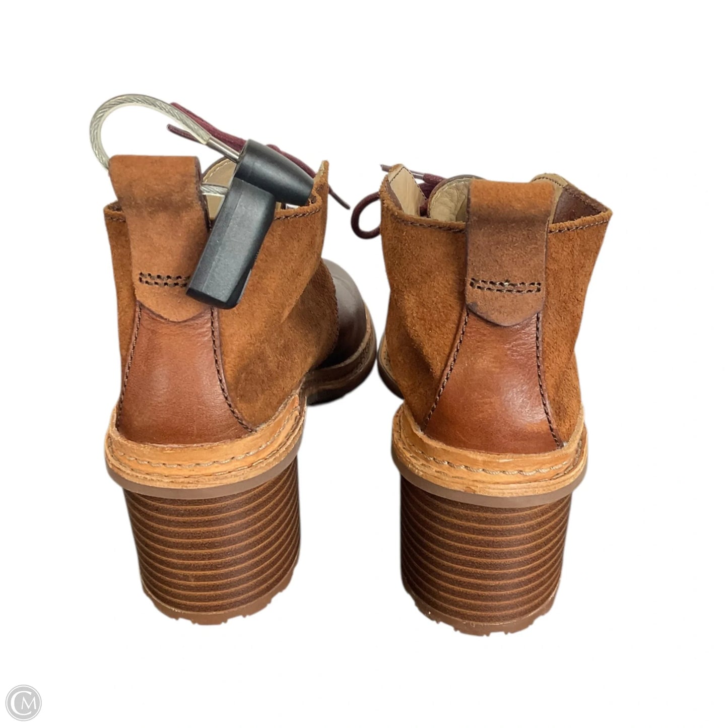 Shoes Heels Block By Clarks In Brown, Size: 6