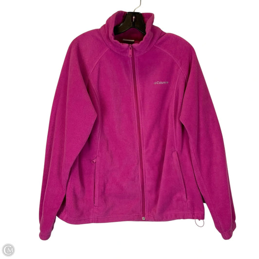 Jacket Fleece By Columbia In Pink, Size: Xl
