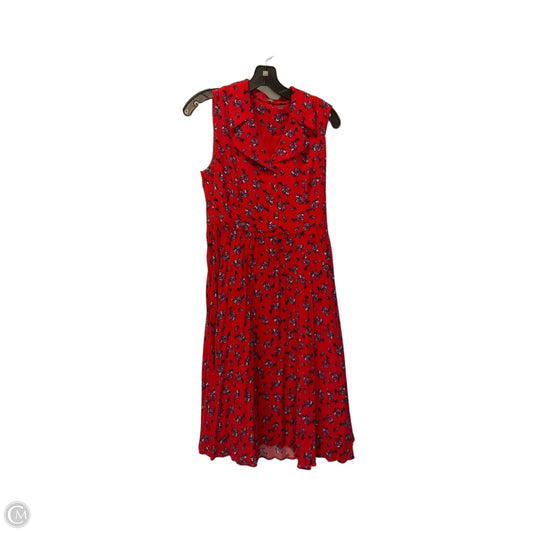Dress Casual Midi By Tahari In Red, Size: 8