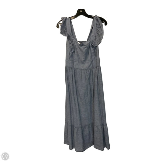 Dress Casual Midi By Loft In Blue, Size: 6