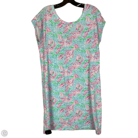 Dress Designer By Lilly Pulitzer In Blue & Pink, Size: L
