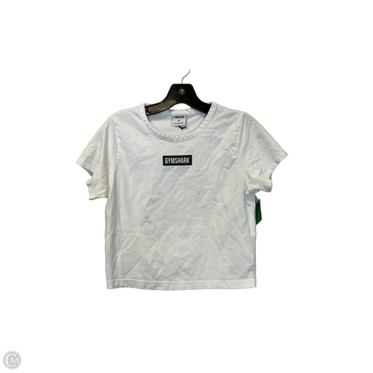 Top Short Sleeve By Gym Shark In White, Size: M