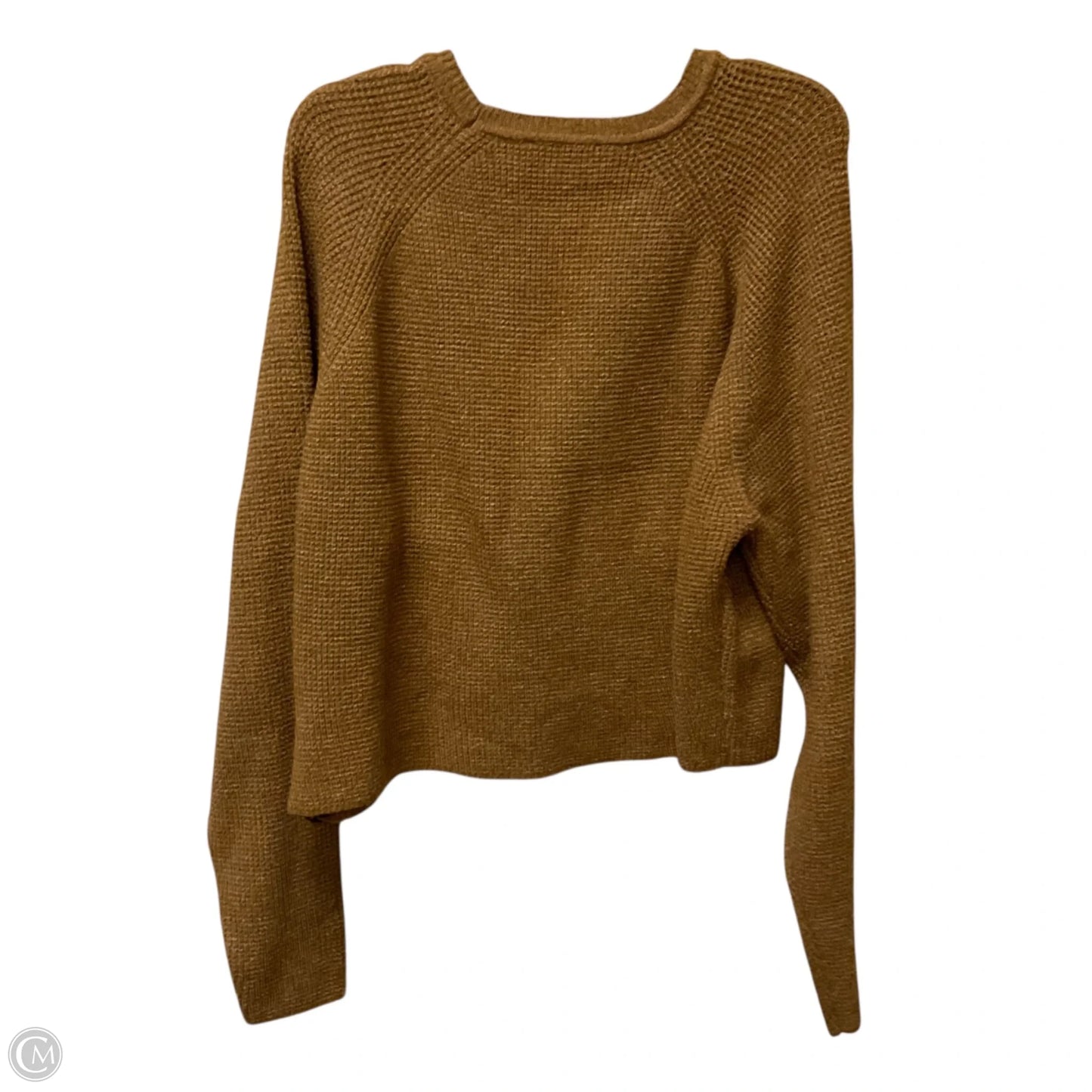 Top Long Sleeve By Double Zero In Brown, Size: L