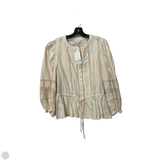 Top Long Sleeve By Wonderly In Cream, Size: Xl