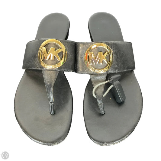 Sandals Designer By Michael Kors In Black, Size: 9