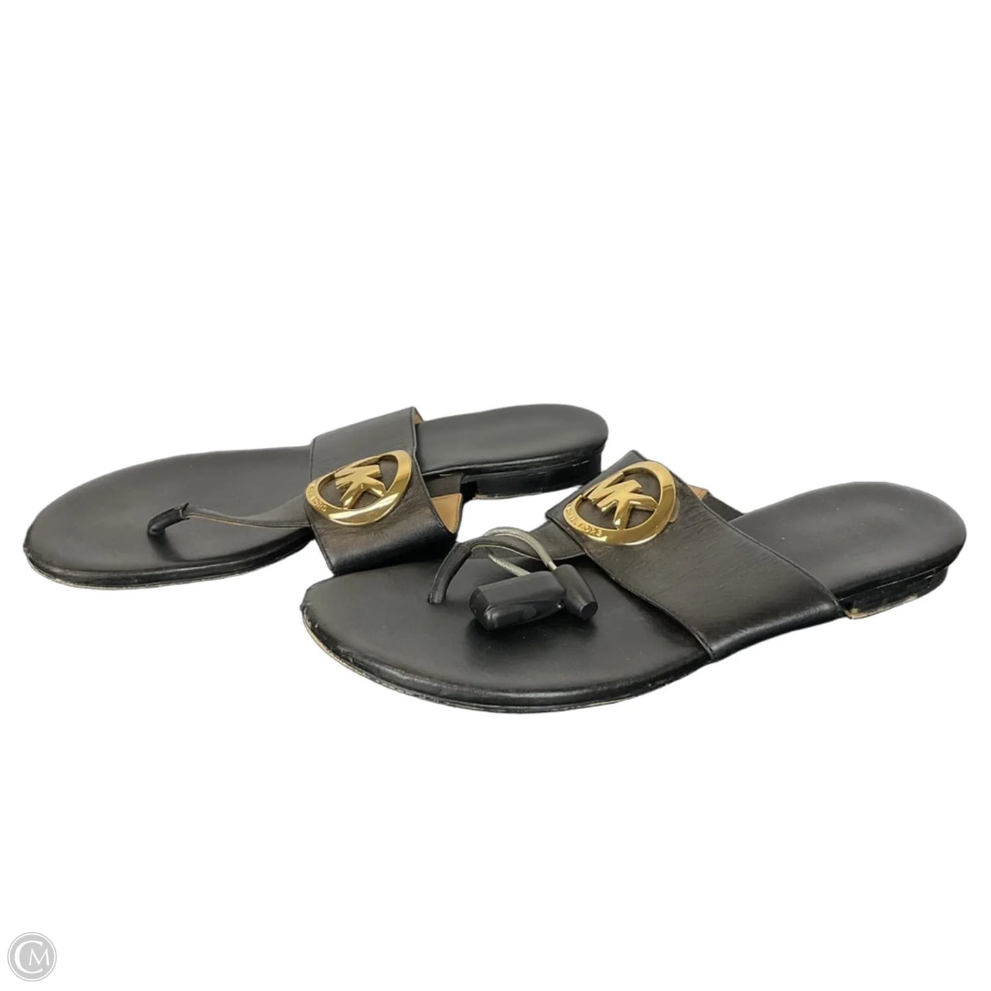 Sandals Designer By Michael Kors In Black, Size: 9