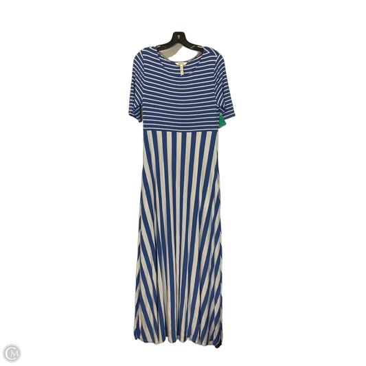 Dress Casual Maxi By Matilda Jane In Blue & White, Size: M
